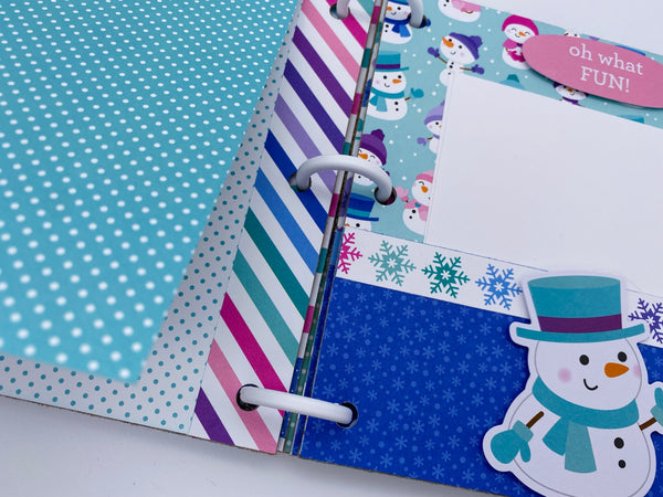 Premade Winter Ski Trip Scrapbook Photo Album