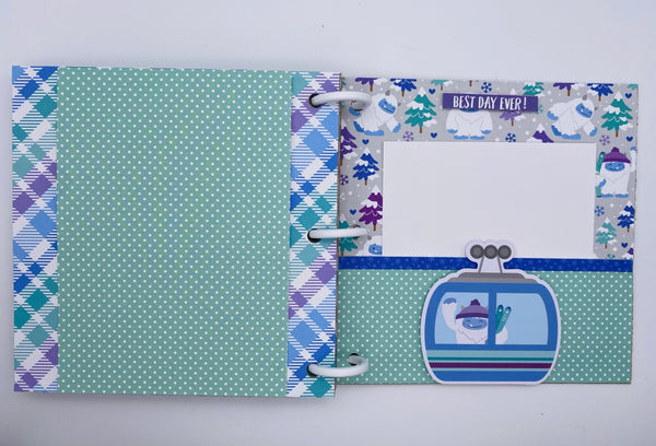 Premade Winter Ski Trip Scrapbook Photo Album