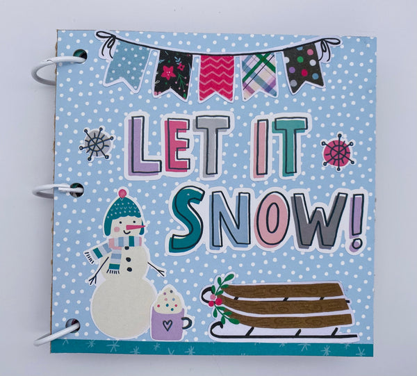 Premade Winter Ski Trip Scrapbook Photo Album