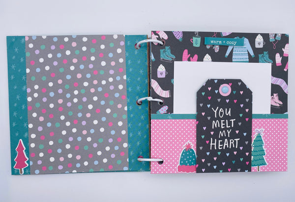 Premade Winter Ski Trip Scrapbook Photo Album