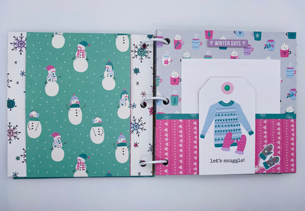 Premade Winter Ski Trip Scrapbook Photo Album