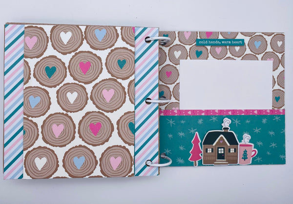 Premade Winter Ski Trip Scrapbook Photo Album