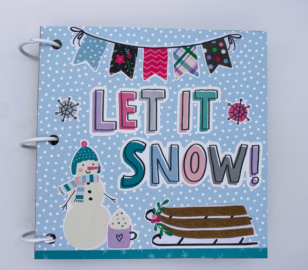 Premade Winter Ski Trip Scrapbook Photo Album