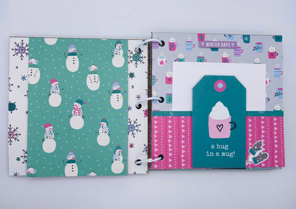 Premade Winter Ski Trip Scrapbook Photo Album