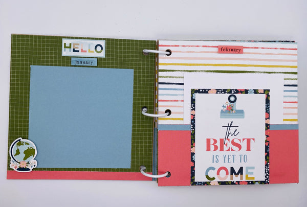 Premade Year in Review Scrapbook Photo Album