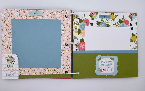 Premade Year in Review Scrapbook Photo Album