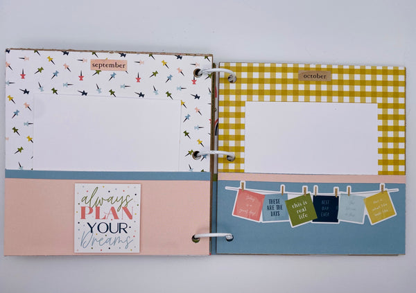 Premade Year in Review Scrapbook Photo Album