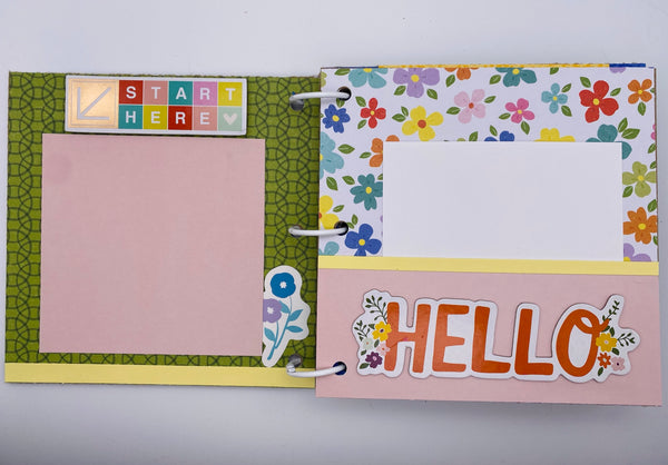 Premade Girl Scrapbook Photo Album