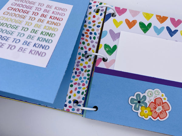 Premade Girl Scrapbook Photo Album