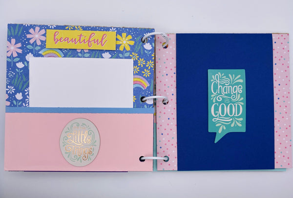 Premade Girl Scrapbook Photo Album
