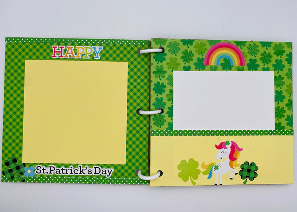 Premade St Patrick's Day Scrapbook Photo Album