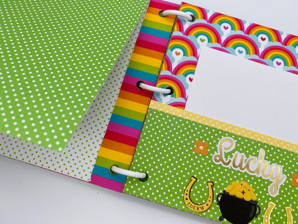 Premade St Patrick's Day Scrapbook Photo Album