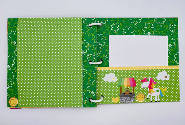 Premade St Patrick's Day Scrapbook Photo Album
