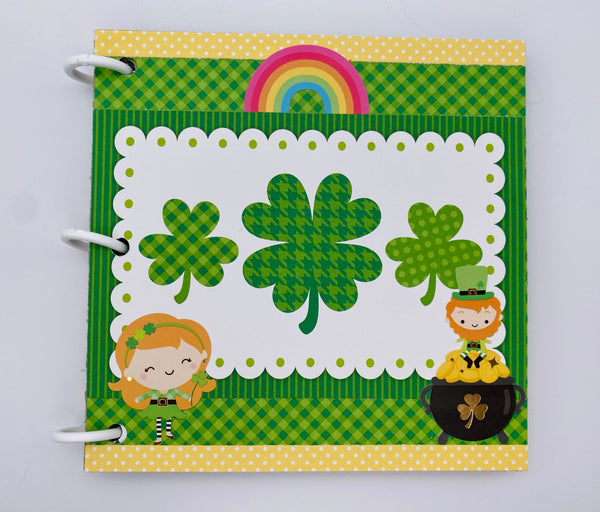 Premade St Patrick's Day Scrapbook Photo Album