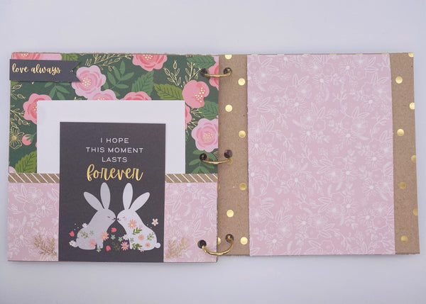 Premade Engagement , Wedding Scrapbook Photo Album