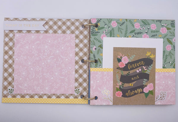 Premade Engagement , Wedding Scrapbook Photo Album