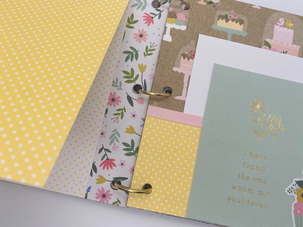 Premade Engagement , Wedding Scrapbook Photo Album