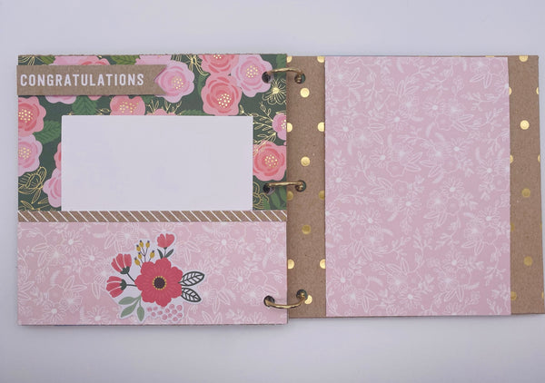 Premade Engagement , Wedding Scrapbook Photo Album