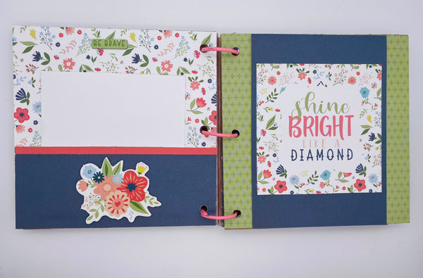 Premade Girl Scrapbook Photo Album