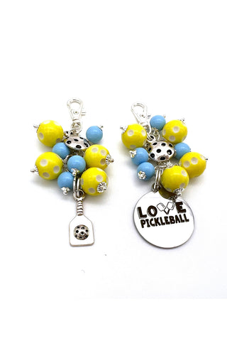 Pickleball Zipper Pull Charm UNC