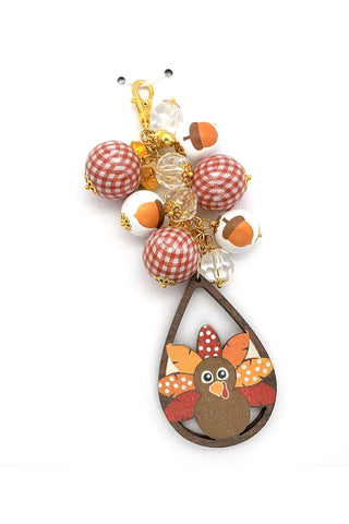 Thanksgiving Turkey Planner Charm Clip