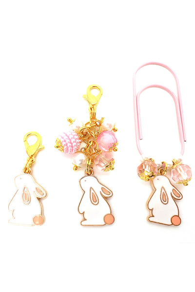 Easter Bunny Charm Clip or Paperclip