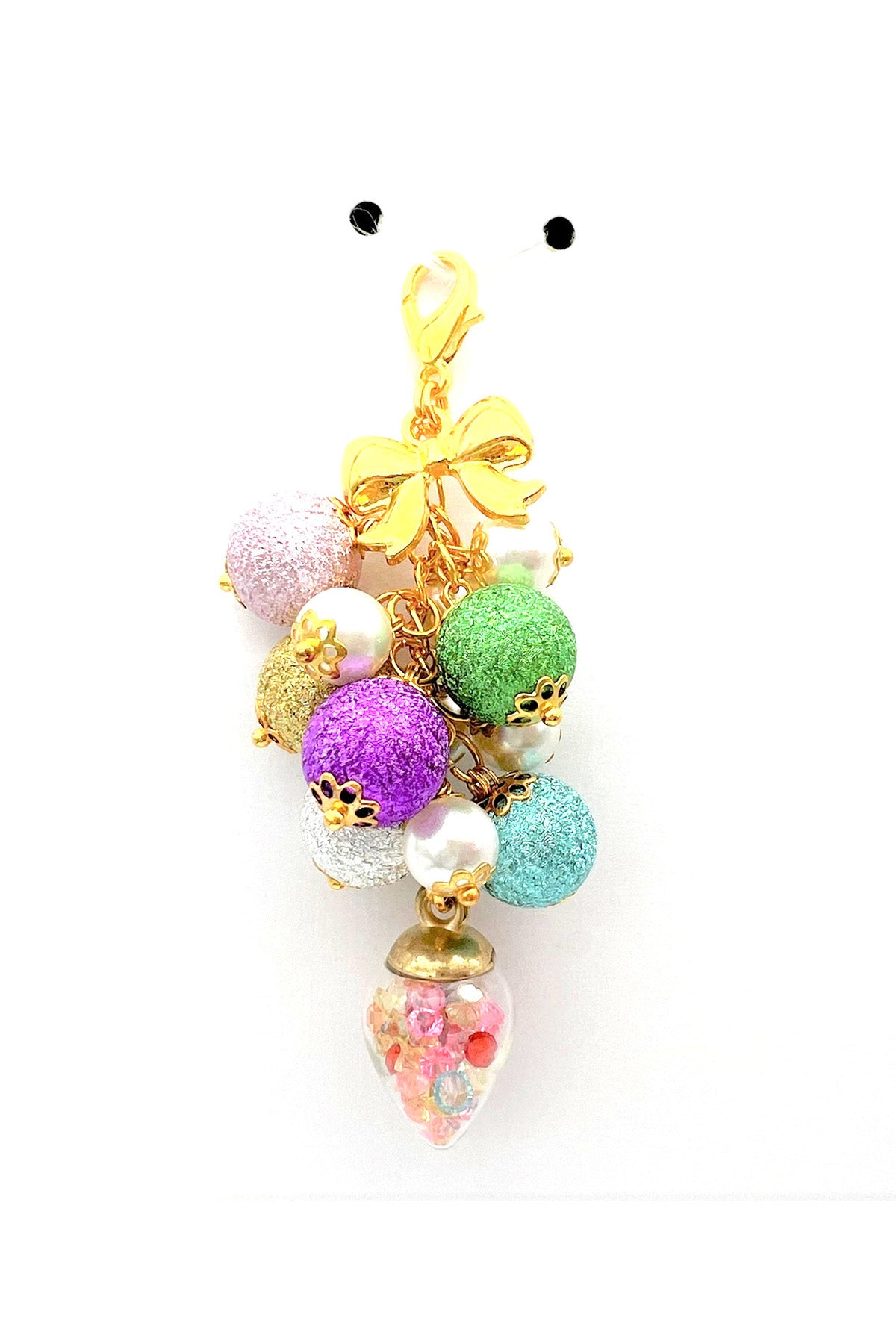 Christmas Bulb Charm Clip