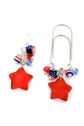 July 4th Charm Clip or Paperclip