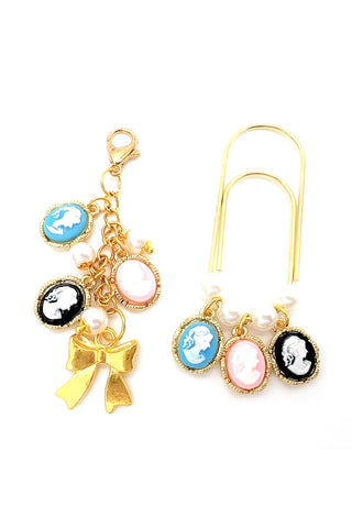 Cameo Silhouette Charm Clip or Paperclip