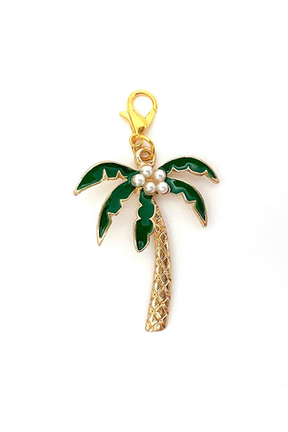 Beach Palm Tree Planner Charm Clip