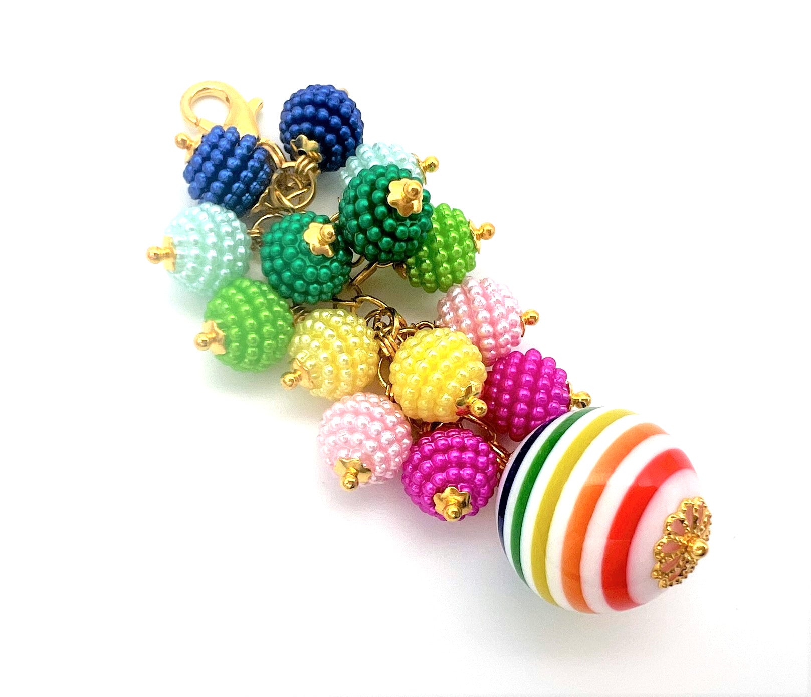 Happy Stripes Planner Charm Clip