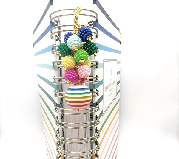 Happy Stripes Planner Charm Clip