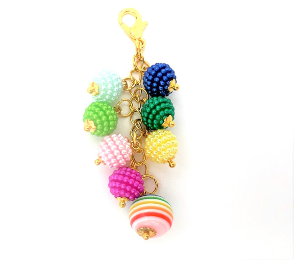 Happy Stripes Planner Charm Clip