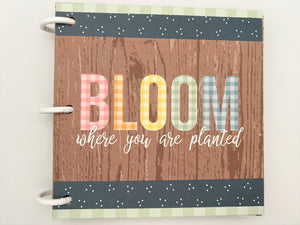 Premade Flower Bloom Scrapbook Photo Album