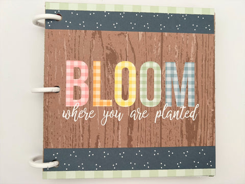 Premade Flower Bloom Scrapbook Photo Album