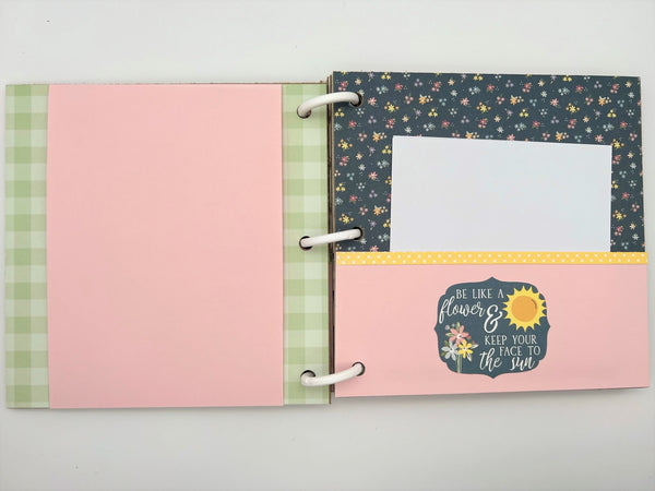 Premade Flower Bloom Scrapbook Photo Album