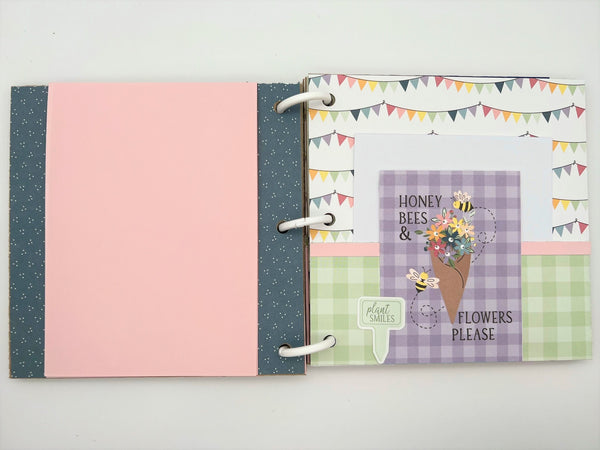 Premade Flower Bloom Scrapbook Photo Album