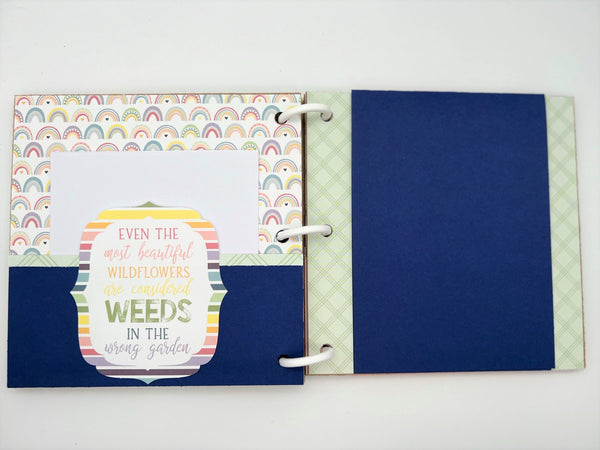 Premade Flower Bloom Scrapbook Photo Album