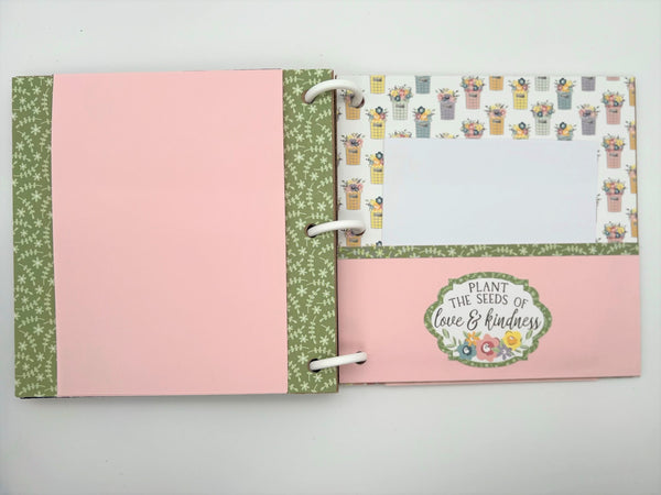 Premade Flower Bloom Scrapbook Photo Album