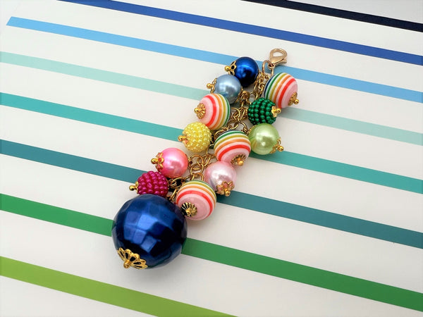 Happy Stripes Planner Charm Clip