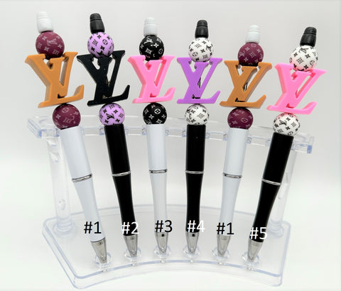 Glam Silicone Beaded Pen