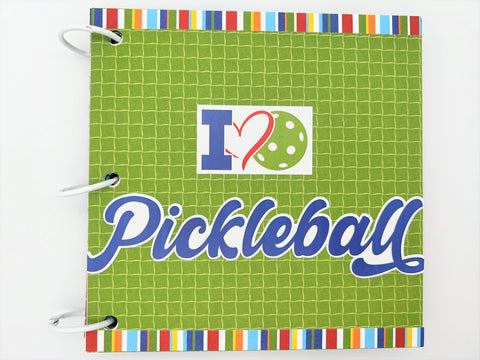 Premade Pickleball Scrapbook Photo Album