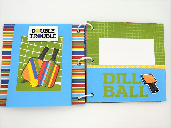 Premade Pickleball Scrapbook Photo Album