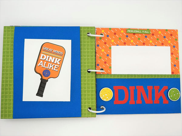 Premade Pickleball Scrapbook Photo Album