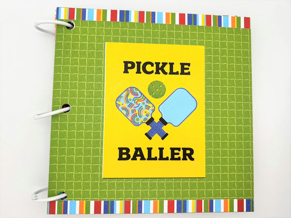 Premade Pickleball Scrapbook Photo Album