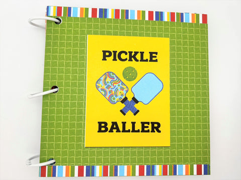 Premade Pickleball Scrapbook Photo Album