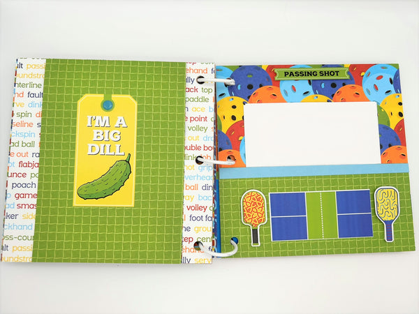 Premade Pickleball Scrapbook Photo Album