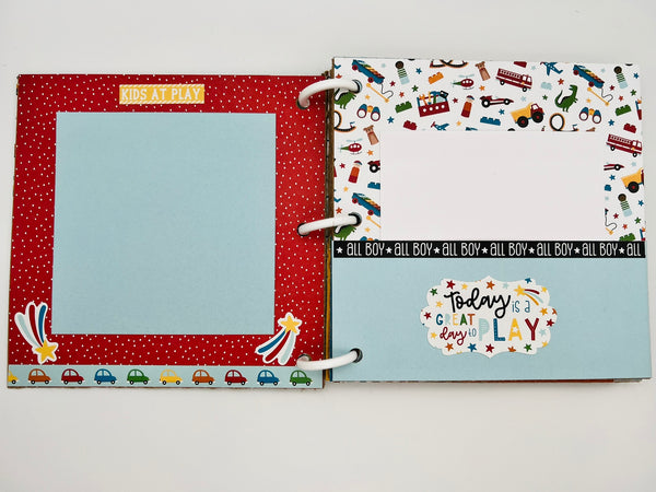 Premade Boy Scrapbook Photo Album