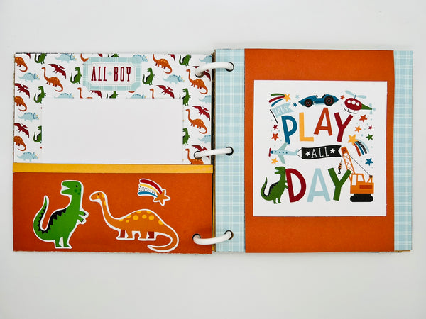 Premade Boy Scrapbook Photo Album