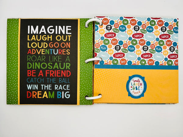 Premade Boy Scrapbook Photo Album